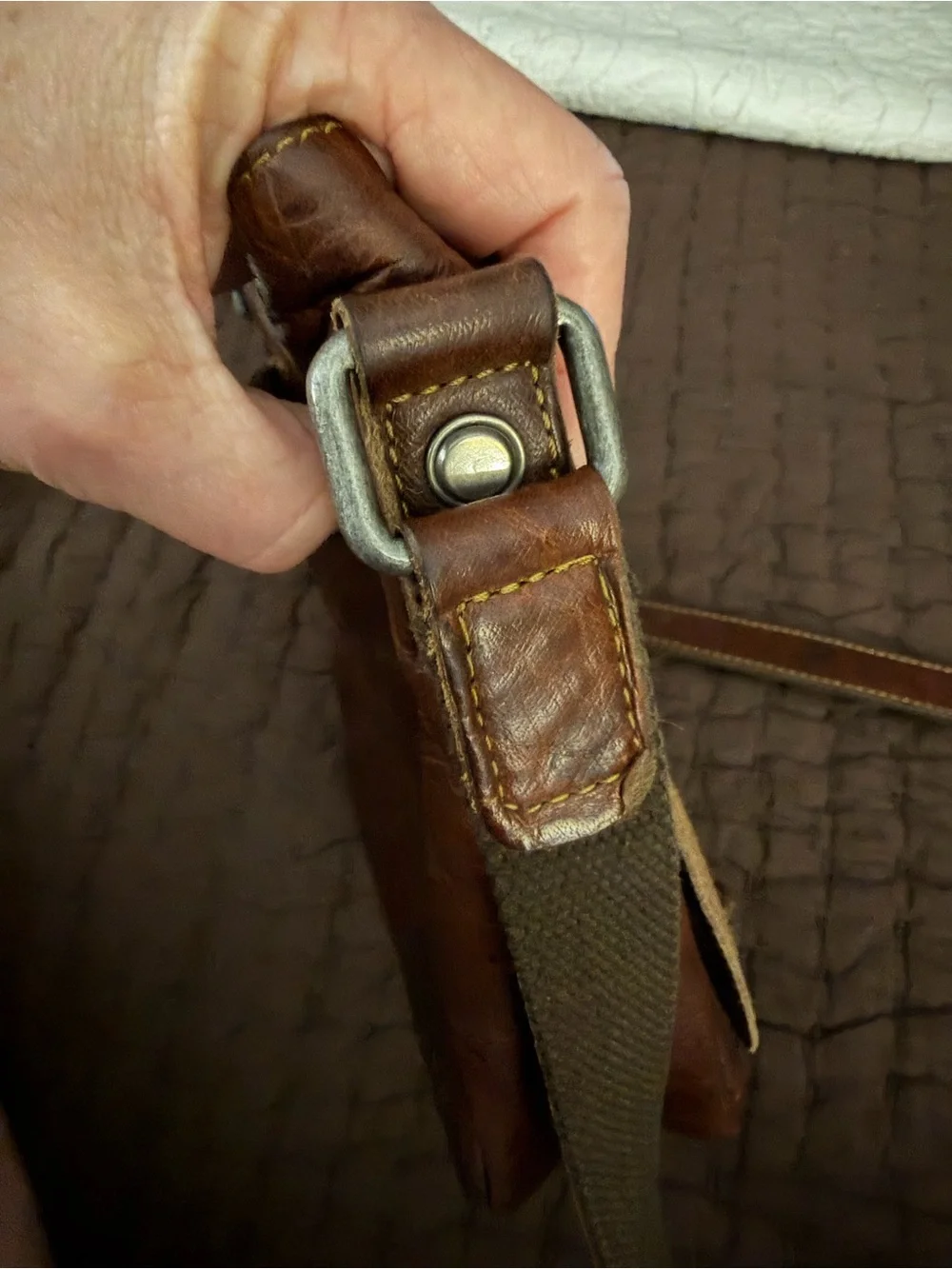 Jack George’s Brown Leather Crossbody Bag - Casual Everyday
